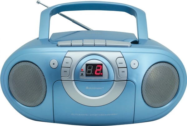 Soundmaster SCD5100BL Bärbart stereosystem Analog 1 W FM Blå MP3-uppspelning