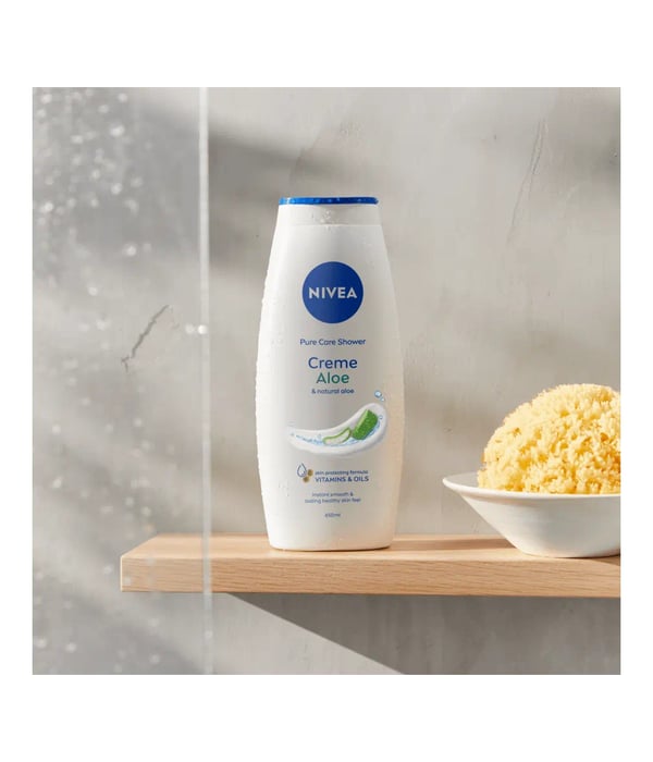 Pikkukuva 3 / 5: NIVEA Creme Aloe 650 ml Suihkuvoide Naisten Runko