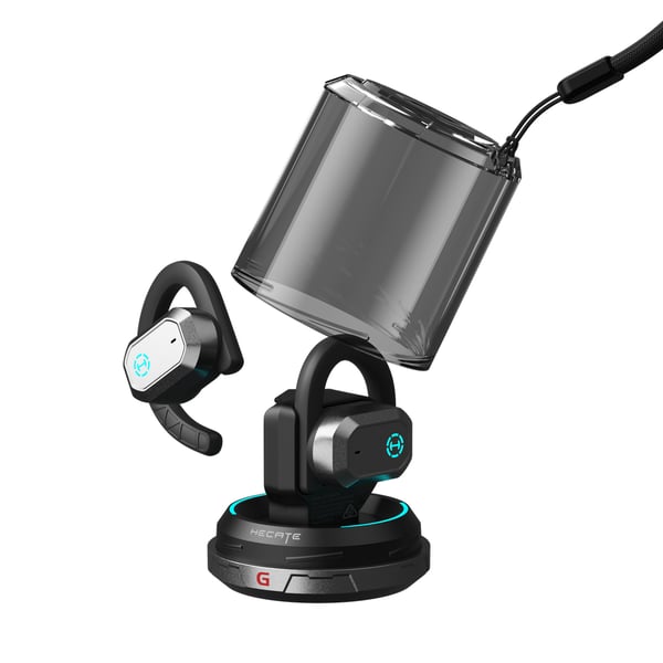 Miniatyrbillede 3 af 6: Edifier AIR 2 Headset Trådløs Ørekrog Spil Bluetooth Sort