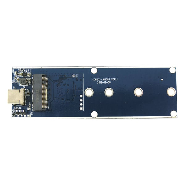LC-Power LC-M2-C-NVME drevkabinet SSD kabinet Sort M.2