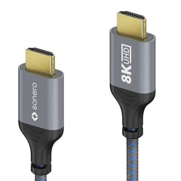 sonero SPC-HD110-020 HDMI-kabel 2 m HDMI Type A (Standard) Blå, Grå