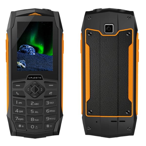 New Majestic Tank 6,1 cm (2.4") 156 g Sort, Orange Feature telefon