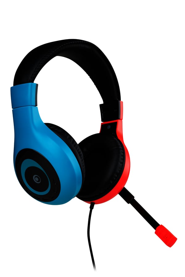 Bigben Connected SWITCHHEADSETV1R+B hörlur och headset Kabel Huvudband Spela Blå, Röd