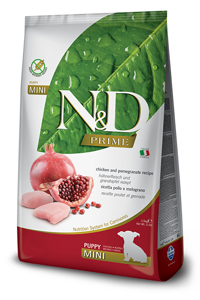 Farmina Pet Food N&D Prime 2,5 kg Koiranpentu Kana, Granaattiomena
