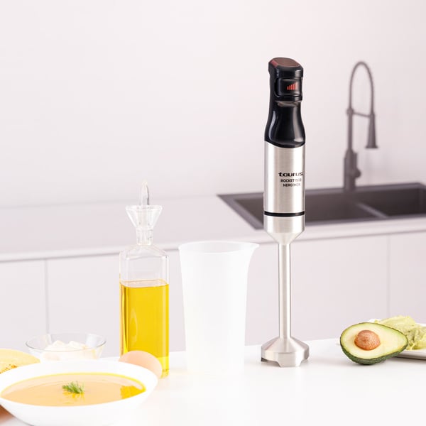 Taurus Rocket 1500 Nero Inox Upotettava sekoitin 1500 W Musta, Ruostumaton teräs