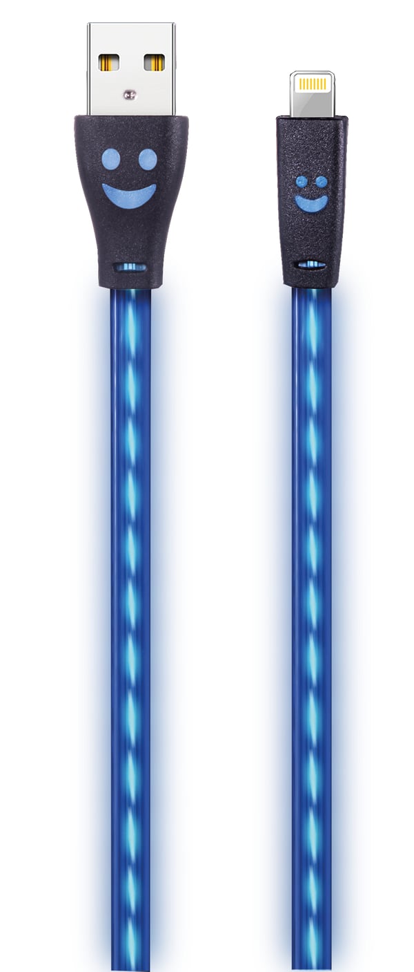 2GO 795536 Lightning kabel 1 m Blå