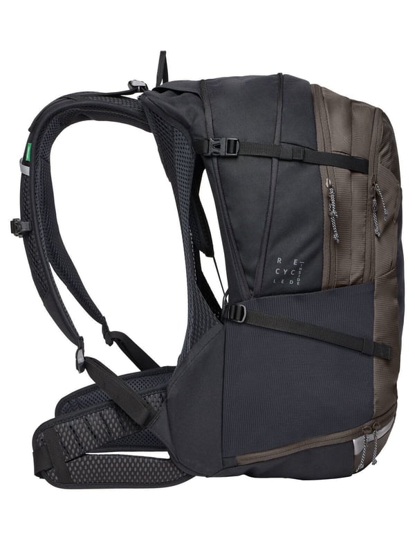VAUDE Bike Alpin 28+5 rygsæk Sportsrygsæk Sort, Brun Polyamid, Polyurethan (PU), Polyester