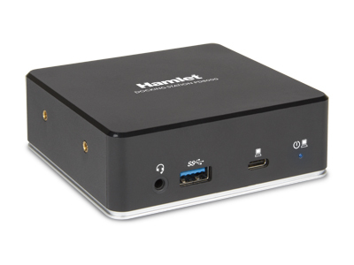 Hamlet HDKC-PD8000 kannettavien tietokoneiden telakka ja porttitoistin Langallinen USB 3.2 Gen 1 (3.1 Gen 1) Type-C Musta