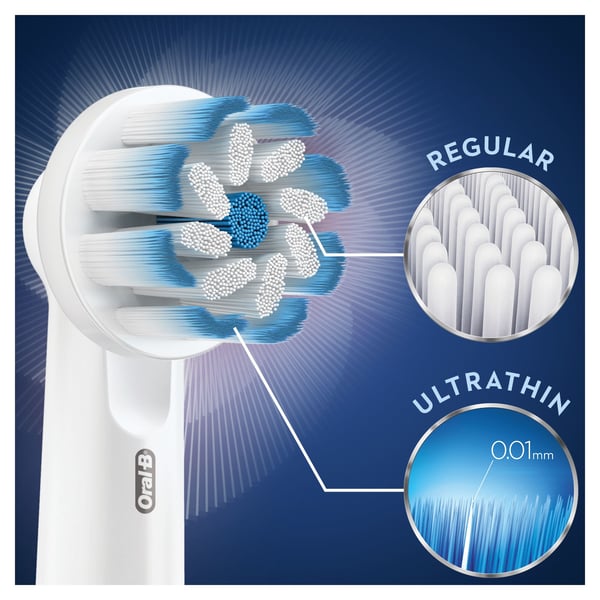 Oral-B Sensitive Clean 80338478 børstehoved til elektrisk tandbørste 3 stk Hvid