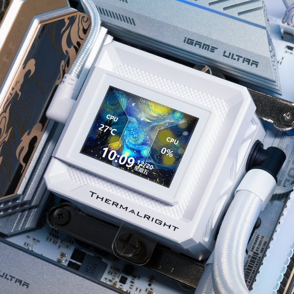 Thermalright Frozen Warframe 360 Processor Alt-i-en væskekøler 12 cm Hvid 1 stk