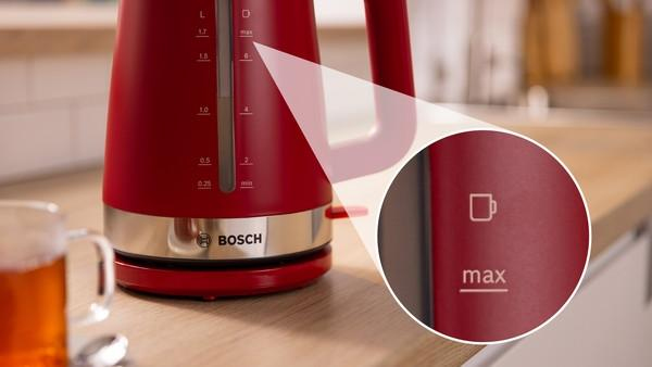 Pikkukuva 8 / 11: Bosch TWK4M224 vedenkeitin 1,7 L 2400 W Punainen