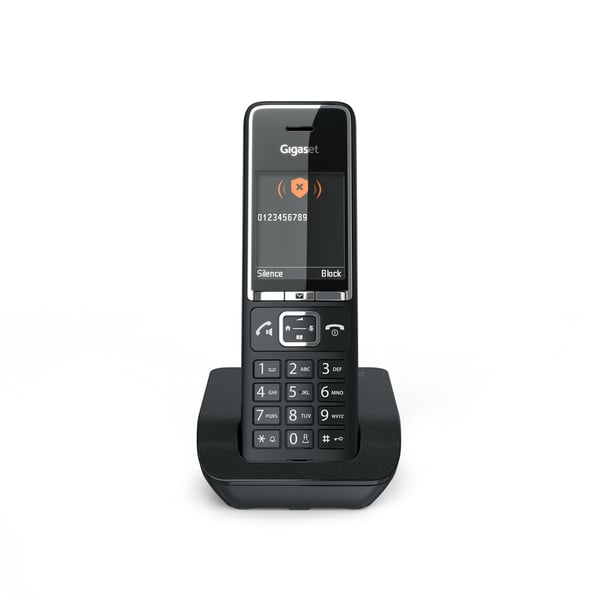 Miniatyrbillede 13 af 19: Gigaset COMFORT 550 Analog/DECT-telefon Nummervisning Sort