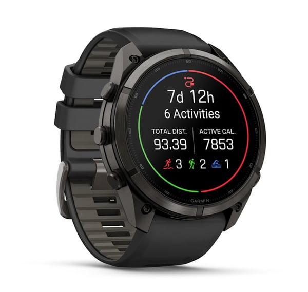 Garmin fēnix 9 Pro 3,81 cm (1.5") AMOLED 51 mm Digital 466 x 466 pixel Berøringsskærm 4G Titanium Wi-Fi GPS (satellit)