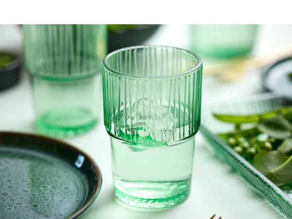 Miniatyrbild 7 av 19: BITZ 30676 kaffeglas Grön 4 styck 380 ml