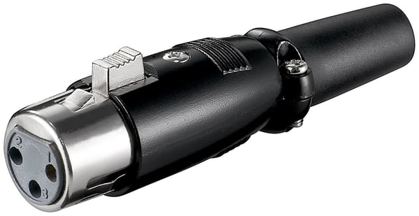 Goobay 11680 kabelkontakter XLR (3-pin) Svart