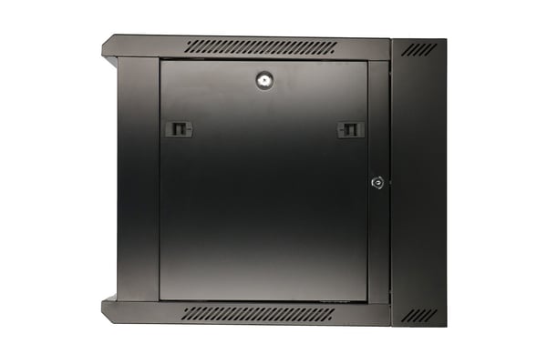 Extralink 6U 600X600 AZH WALL-MOUNTED RACKMOUNT CABINET SWING TYPE BLACK Väggmonterad rack Svart
