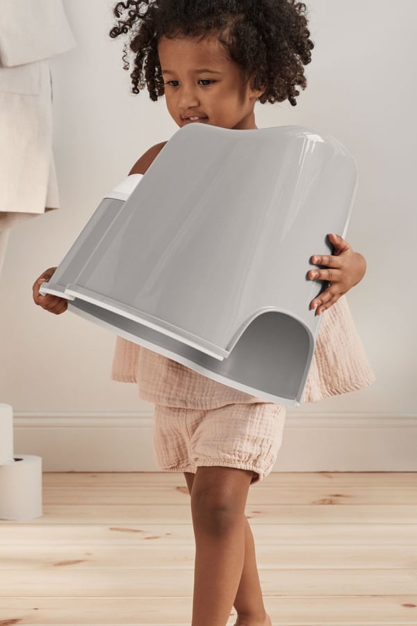 Miniatyrbild 4 av 11: BabyBjorn Potty Chair pottor Polypropylen (PP), Termoplastisk elastomer (TPE) Grå, Vit