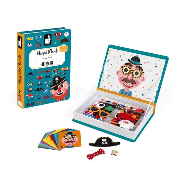 JANOD Boy's Crazy Faces Magneti'Book