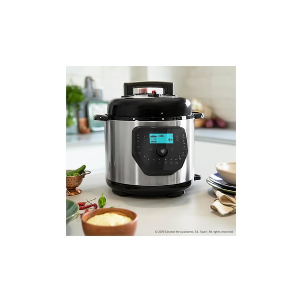 Cecotec Olla GM H Deluxe 6 L Sort, Rustfrit stål