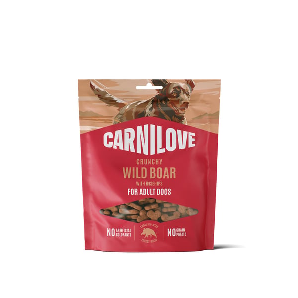 Miniatyrbild 1 av 9: CARNILOVE CRUNCHY Hund Snacks Vildsvin 200 g