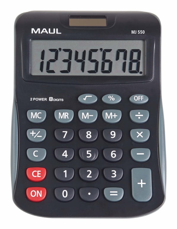 MAUL MJ 550 laskin Tasku Näyttölaskin Musta