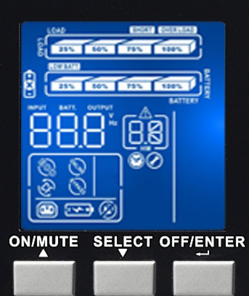 Miniatyrbillede 3 af 3: Infosec E3 Pro 3000 RT UPS-enhed Dobbeltkonvertering (online) 3 kVA 2700 W 4 AC stikkontakt(er)