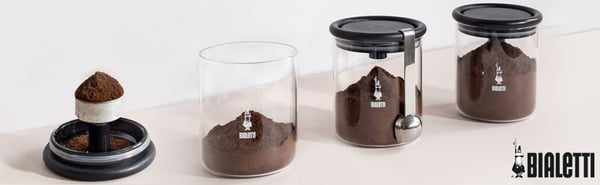 Bialetti DCDESIGN07 purkki Pyöreä Lasi Musta, Läpinäkyvä