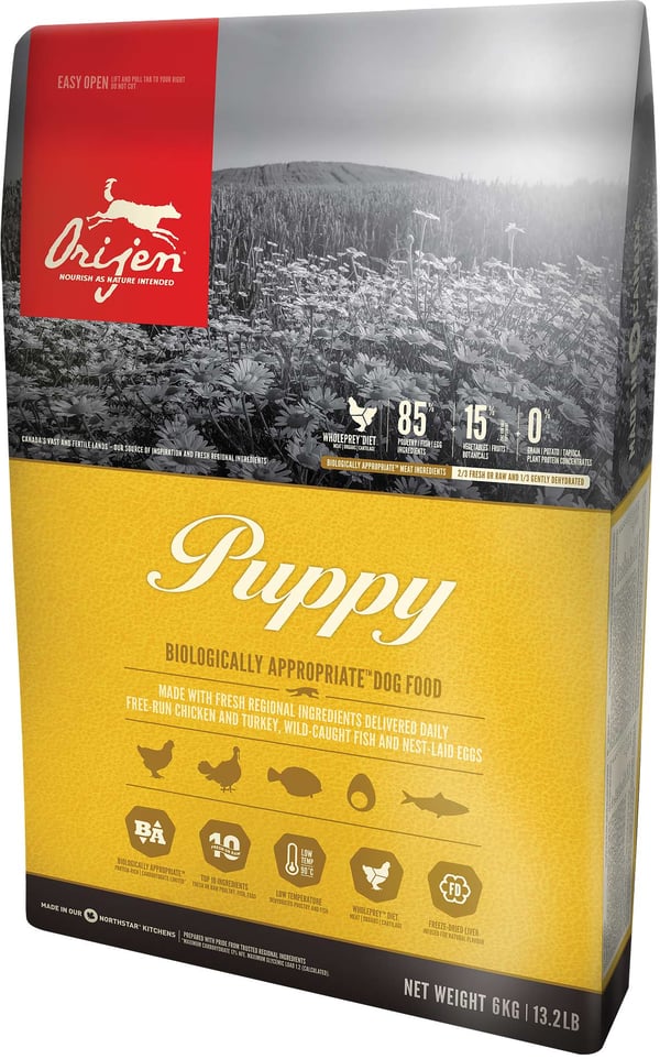 Orijen Puppy 11,4 kg Hundehvalp Kylling, Fisk, Kalkun