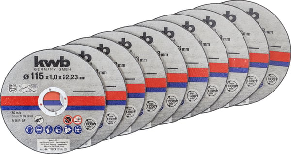 Miniatyrbild 1 av 5: kwb Thin Cutting Disc Set Klippskiva