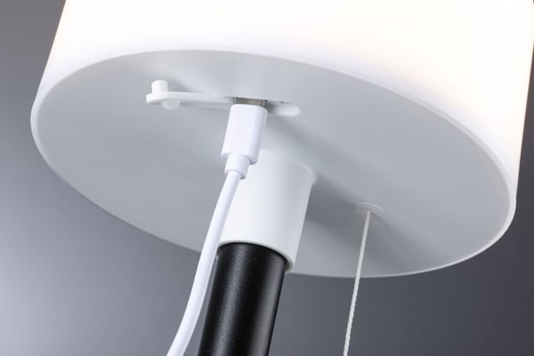 Miniatyrbillede 9 af 12: Paulmann Solar Bartja bordlampe Ikke-udskiftelig pære(r) 1,6 W LED Sort, Hvid
