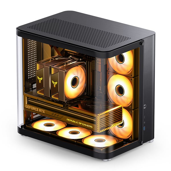 Miniatyrbild 1 av 5: Jonsbo TK-2 2.0 Midi Tower Svart