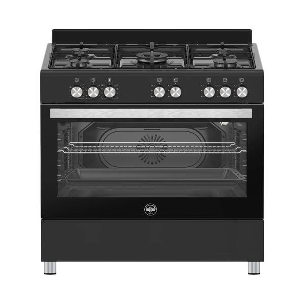Bertazzoni La Germania Americana SE965EX24 Fritstående komfur Elektrisk Gaskomfur Sort