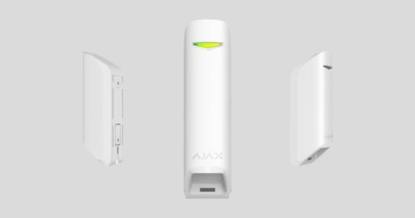 Ajax MotionProtect Curtain Passiv infrarød (PIR) sensor Trådløs Væg Hvid