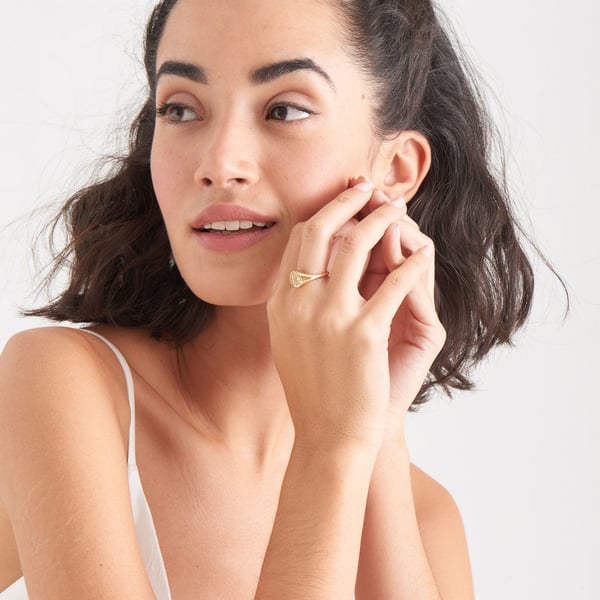 Miniatyrbillede 5 af 5: Ania Haie R009-03G ring Hunstik Sterling sølv Guld