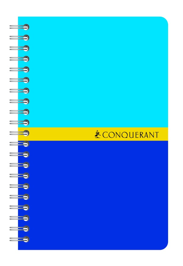 Conquerant 100104900 blok og notesblok 100 ark Forskellige farver