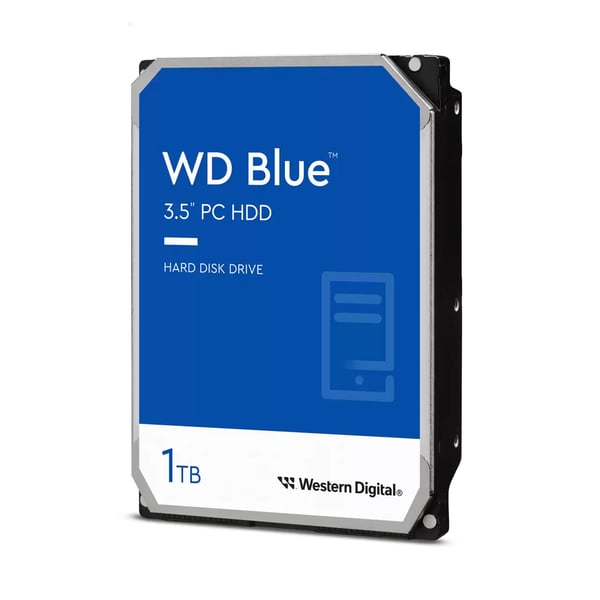 Miniatyrbillede 1 af 3: Western Digital Blue WD10EARZ harddisk 1 TB 5400 rpm 64 MB 3.5" Serial ATA III
