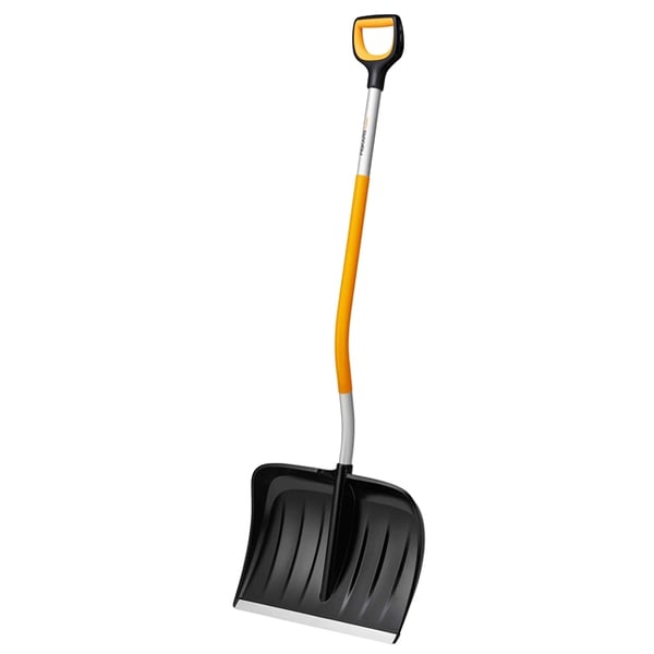 Fiskars 1057186 skovl & spartel Sneskovl Metal Sort, Orange