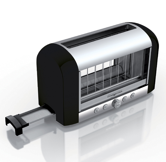 Magimix 11541 brödrostar 1450 W Svart, Metallisk