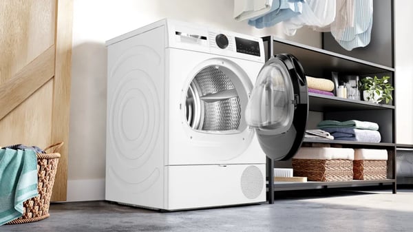 Miniatyrbild 7 av 11: Bosch Serie 6 WQG243D41 tumlare Fristående Frontmatad 9 kg Vit
