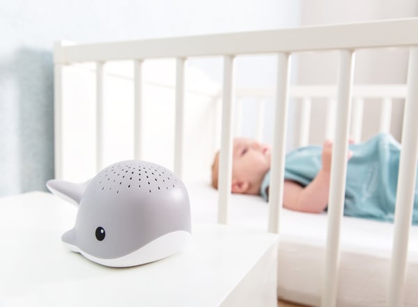 ZAZU Wally natlys til baby Fritstående Lyserød, Hvid