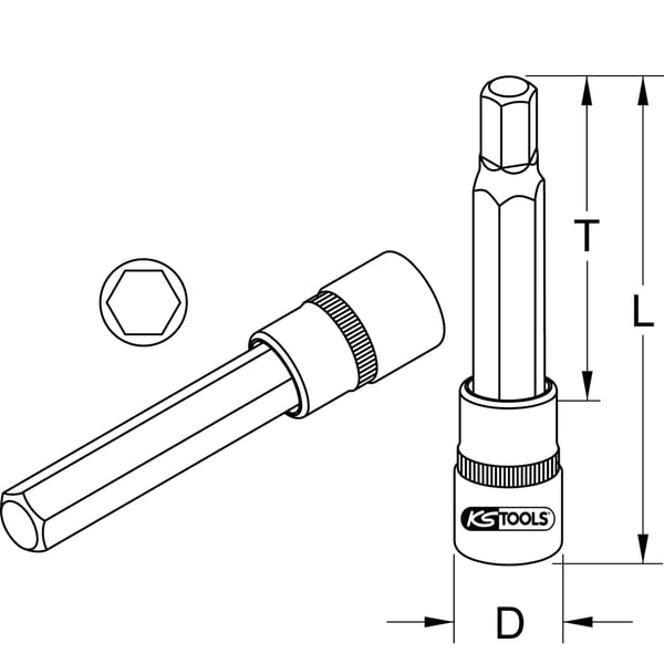 KS Tools 911.1563 hylsy & hylsysarja Pistorasia