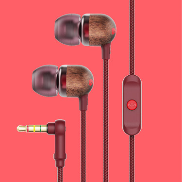 The House Of Marley Smile Jamaica Headset Ledningsført I ørerne Opkald/musik Rød, Træ