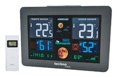 Technoline WS 6469 digital vejrstation Sort Batteri