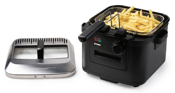 Domo DO545FR fritös Single 4 l Fristående 2000 W Varmluftsfritös Svart