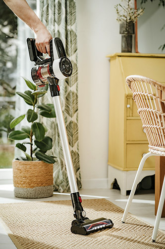 Miniatyrbillede 12 af 16: Adler AD 7048 stav støvsuger & elektrisk kost 2-i-1 stangstøvsuger Batteri Dry HEPA Poseløs 350 W Sort, Rød, Hvid