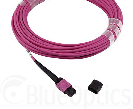 BlueOptics CBL-MPO12-4LC-OM4-15M-BO InfiniBand og fiberoptisk kabel MPO 4x LC Violet