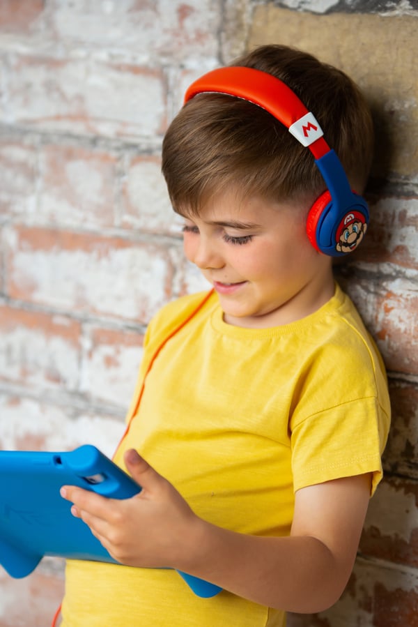 OTL Technologies Super Mario Blue Hörlurar Kabel Huvudband Musik Multifärg