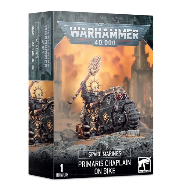 Games Workshop Primaris Chaplain on Bike