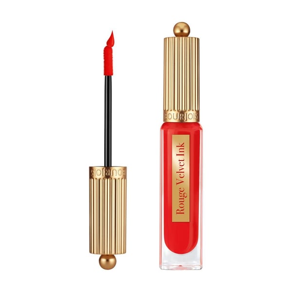 Miniatyrbillede 1 af 6: Bourjois Rouge Velvet Ink 3,5 ml 08 Coquelic'hot Mat