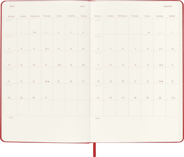 Pikkukuva 4 / 6: Moleskine DHF212DC3Y25 muistikirja Punainen